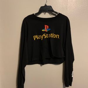 Cropped Playstation Graphic T